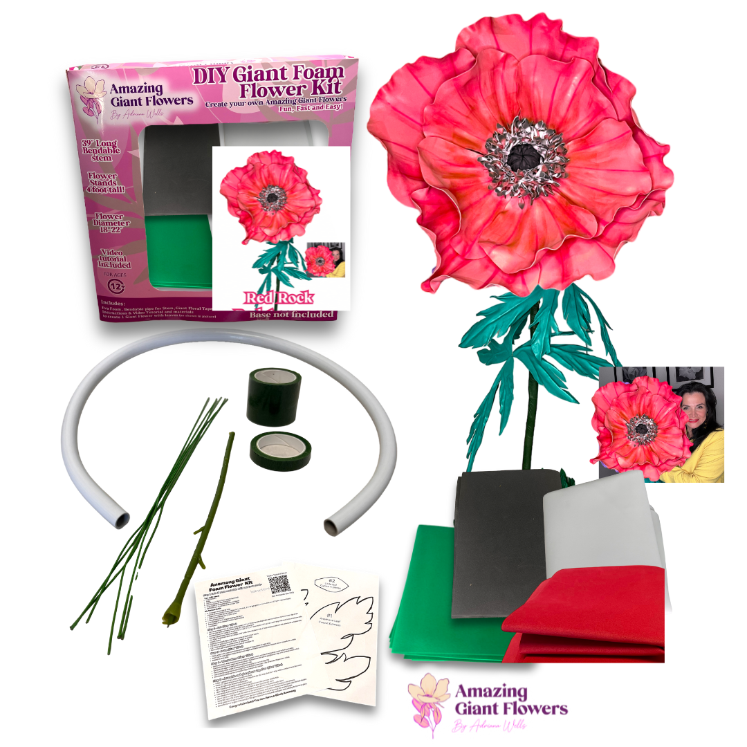 Tackle a new creative frontier with our art and craft DIY Giant Anemone Flower Kit