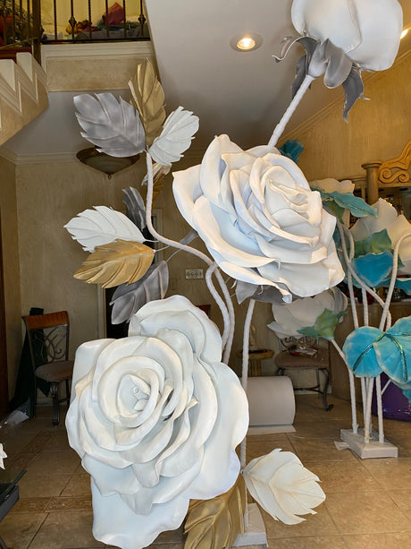 The Luxury White Rose 10 Foot Arrangement