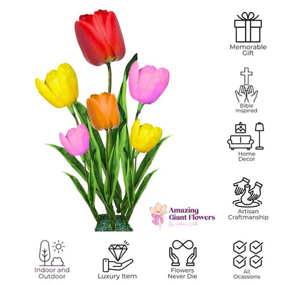 Tulip Flower Bouquet- Giant Tulips Floral Arrangement
