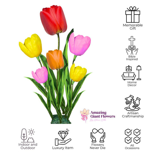Tulip Flower Bouquet- Giant Tulips Floral Arrangement