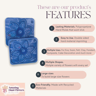 Versatile 6-Leaf Sepal Mold - Craft Flower Accents