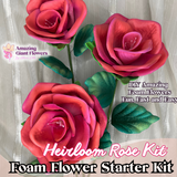 "Vintage Elegance: DIY Heirloom Rose Kit Perfect for Arts and Crafts"
