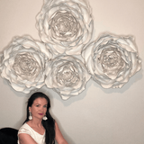 Giant Foam Peony Wall Decoration - Stunning Floral Elegance