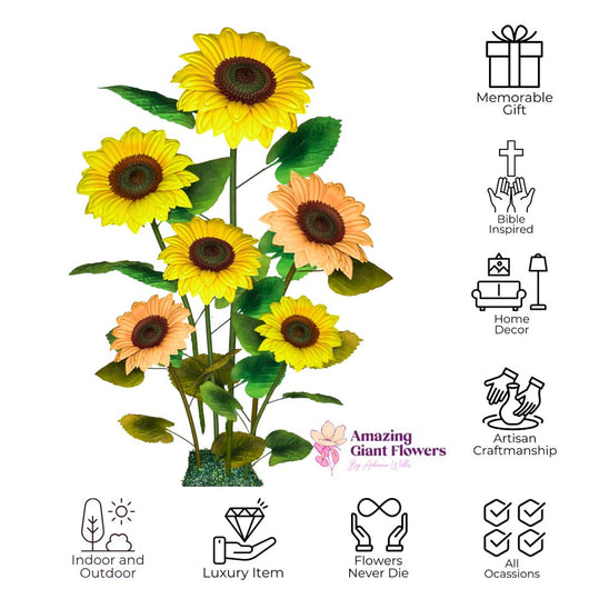 World's Tallest Sunflower - Giant Size Flower Arrangement