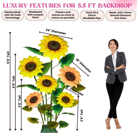 World's Tallest Sunflower - Giant Size Flower Arrangement