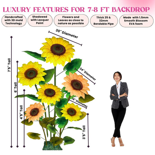 World's Tallest Sunflower - Giant Size Flower Arrangement