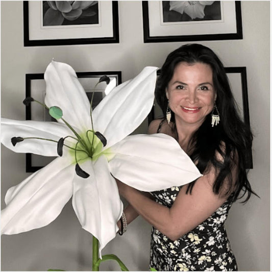Baby’s First Light Giant Flowers – Featuring Pink Peonies, White Lilies, and Soft Yellow Gerberas