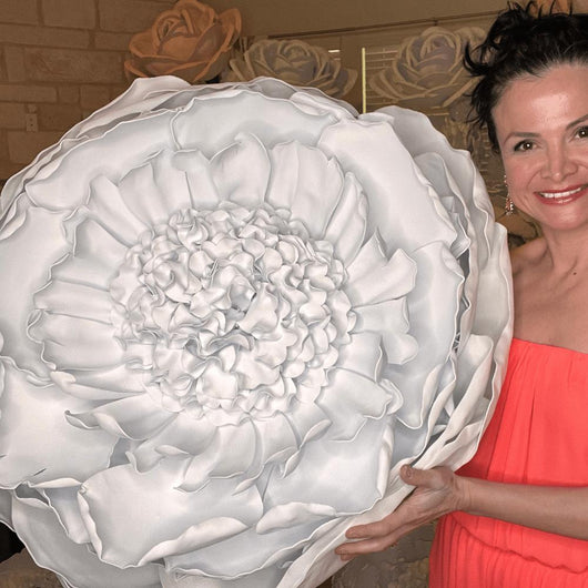 Baby’s First Light Giant Flowers – Featuring Pink Peonies, White Lilies, and Soft Yellow Gerberas