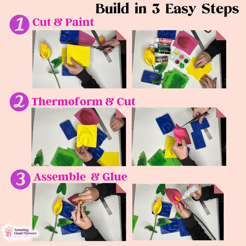 Black Calla Lily Handheld Kit - Bloom & Shape (5 Flowers)