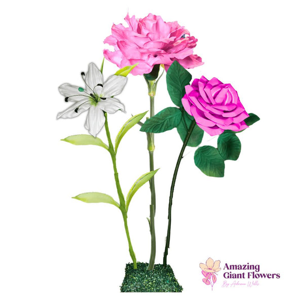 Grace Flowers Giant Oversized Flower Arrangement – 5.5 ft Tall Customizable Floral Display - amazinggiantflowers