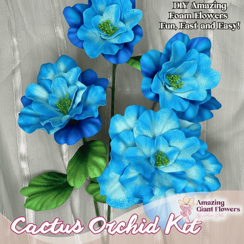Blue Cactus Orchid Handheld Kit - Bloom & Shape (3 Flowers)