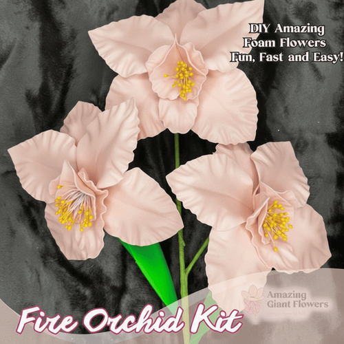 Blush Fire Orchid Handheld Kit - Bloom & Shape (3 Flowers)
