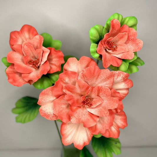 Blush/Coral Cactus Orchid Handheld Kit - Bloom & Shape (3 Flowers) - amazinggiantflowers