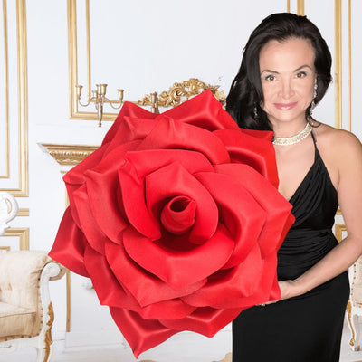 Custom Foam Wall Rose - Handcrafted Decorative Flower