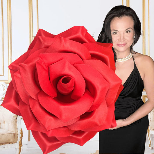 Custom Foam Wall Rose - Handcrafted Decorative Flower