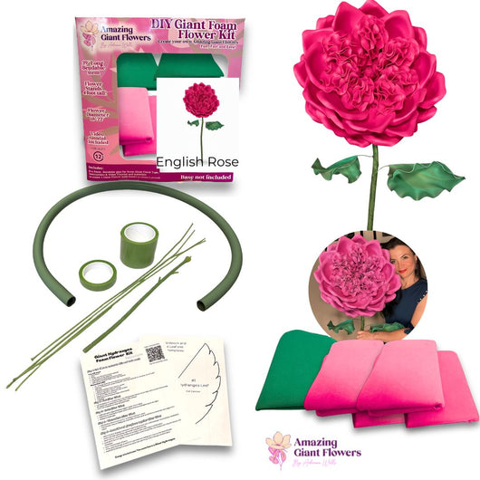 DIY English Rose Kit – Giant English Rose Flower Kit - amazinggiantflowers