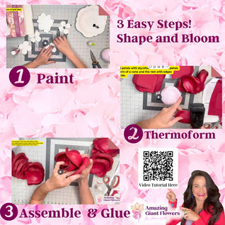 Craft Foam Kit Giant Rose – Pre-Cut Easy Assembly