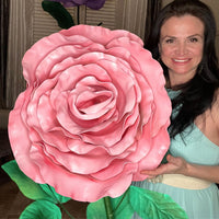 DIY Garden Rose Flower Kit – Giant Garden Rose Waterproof Foam, Easy Assembly, Stunning Results