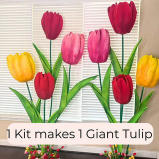 Giant Paper Flowers DIY Dutch Tulip Kit – Easy Build