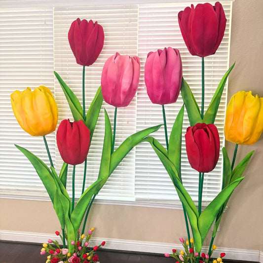 DIY Giant Dutch Tulip Kit – Pre - Cut EVA Foam, Easy Assembly, Stunning Results - amazinggiantflowers