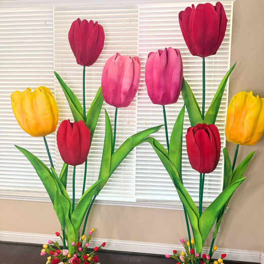 DIY Giant Dutch Tulip Kit – Pre - Cut EVA Foam, Easy Assembly, Stunning Results - amazinggiantflowers
