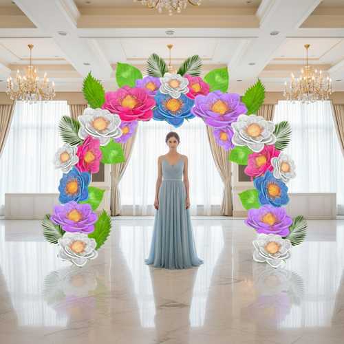 Wedding Ceremony Arch Wall Flowers