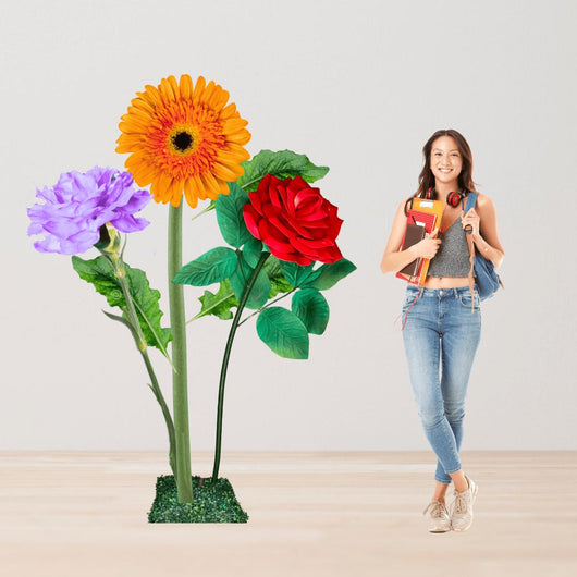 Church Decor-Giant Flower Backdrop – 5.5 ft Tall Customizable Floral Display - amazinggiantflowers