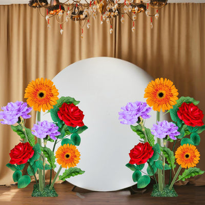 Church Decor-Giant Flower Backdrop – 5.5 ft Tall Customizable Floral Display - amazinggiantflowers