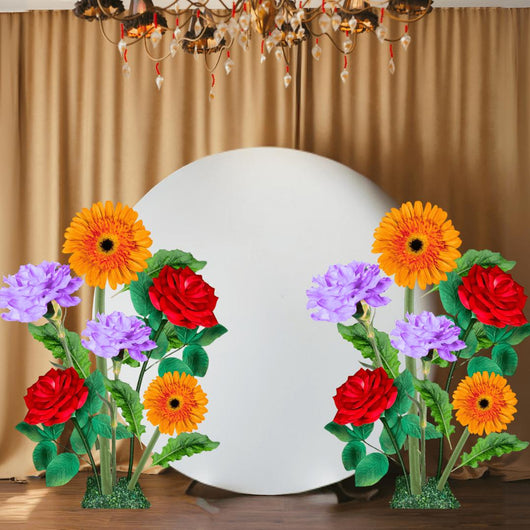 Church Decor-Giant Flower Backdrop – 5.5 ft Tall Customizable Floral Display - amazinggiantflowers
