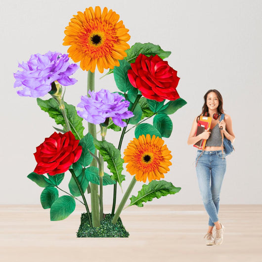 Church Decor-Giant Flower Backdrop – 5.5 ft Tall Customizable Floral Display - amazinggiantflowers