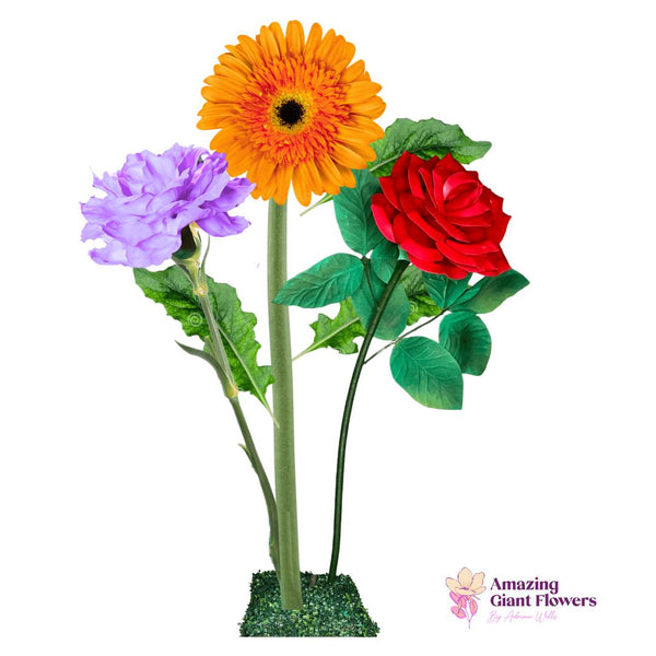 Church Decor-Giant Flower Backdrop – 5.5 ft Tall Customizable Floral Display - amazinggiantflowers