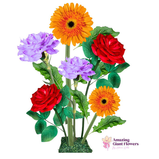 Church Decor-Giant Flower Backdrop – 5.5 ft Tall Customizable Floral Display - amazinggiantflowers