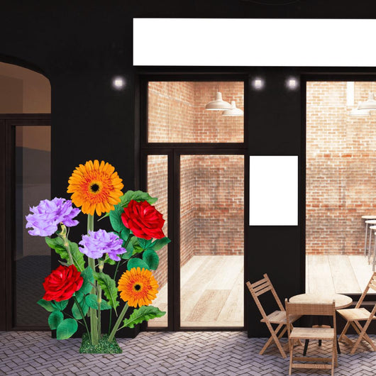 Church Decor-Giant Flower Backdrop – 5.5 ft Tall Customizable Floral Display - amazinggiantflowers