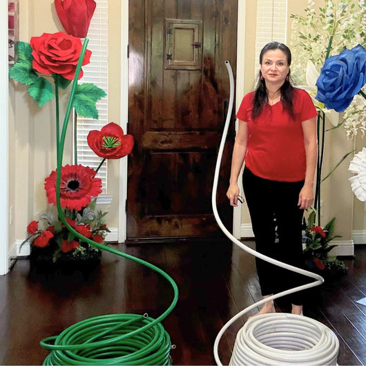 Flexible Pipe 20mm Thickness for Giant Flowers Stem, Bendable Pipe for Flowers - amazinggiantflowers