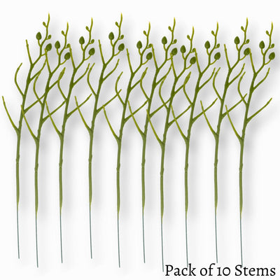 Floral Stems – Premium Flower Crafts & Supplies (10-Pack)