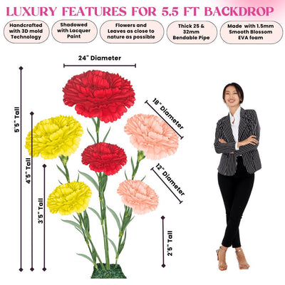 Carnation Dianthus-Giant Flower Arrangement