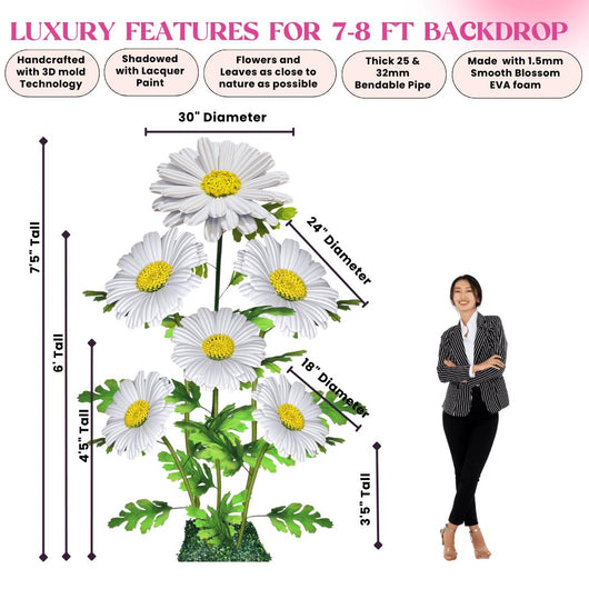 Giant Bouquet of Daisies Backdrop - amazinggiantflowers
