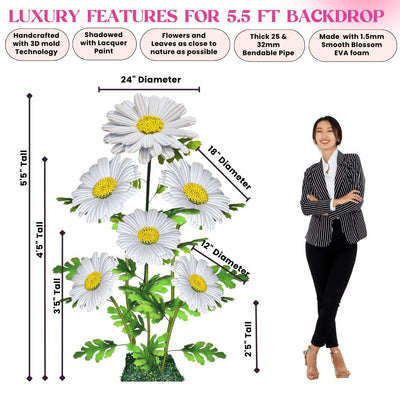 Giant Bouquet of Daisies Backdrop - amazinggiantflowers