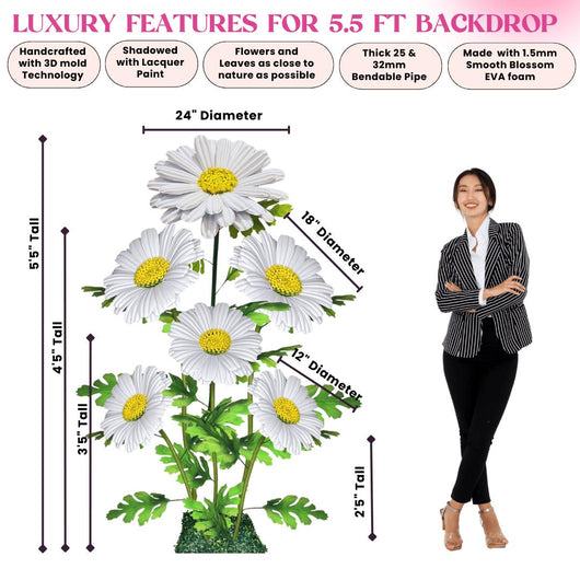 Giant Bouquet of Daisies Backdrop - amazinggiantflowers
