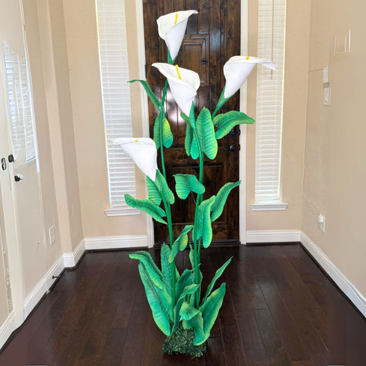 Giant Calla Lilies - 4 Stem Floor Arrangement for Office - amazinggiantflowers