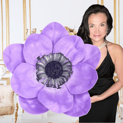 Giant Foam Anemone Wall Decoration - Handcrafted Floral Art