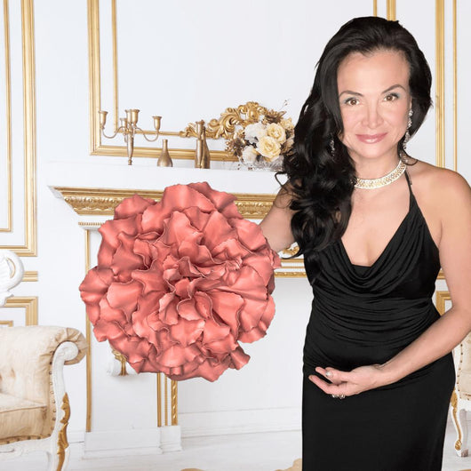 Giant Foam Carnation Wall Art - Stunning Floral Decoration