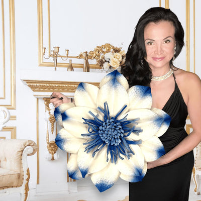 Giant Foam Dahlia Wall Decor - Exquisite Floral Artistry