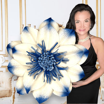 Giant Foam Dahlia Wall Decor - Exquisite Floral Artistry