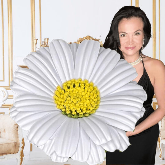 Giant Foam Daisy Wall Decoration - Handcrafted Floral Art