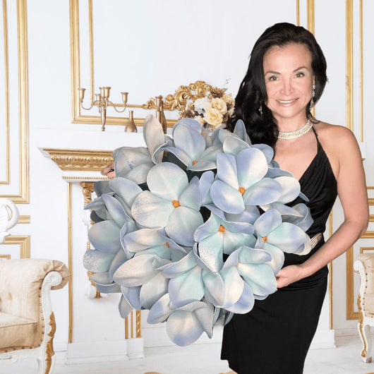 Giant Foam Hydrangea Wall Decoration - Handcrafted Floral Art