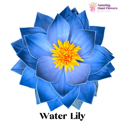 Giant Foam Water Lily Wall Decoration - Handcrafted Floral Art