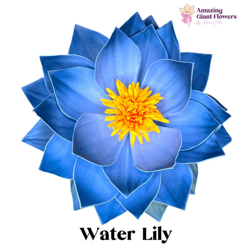 Giant Foam Water Lily Wall Decoration - Handcrafted Floral Art