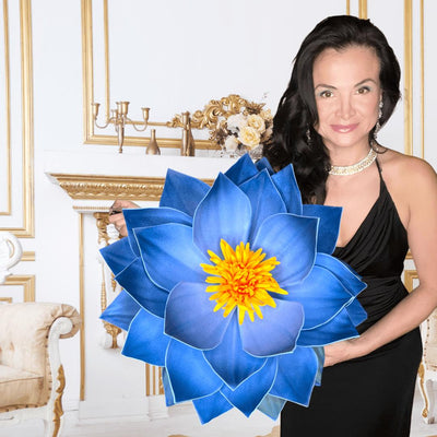 Giant Foam Water Lily Wall Decoration - Handcrafted Floral Art