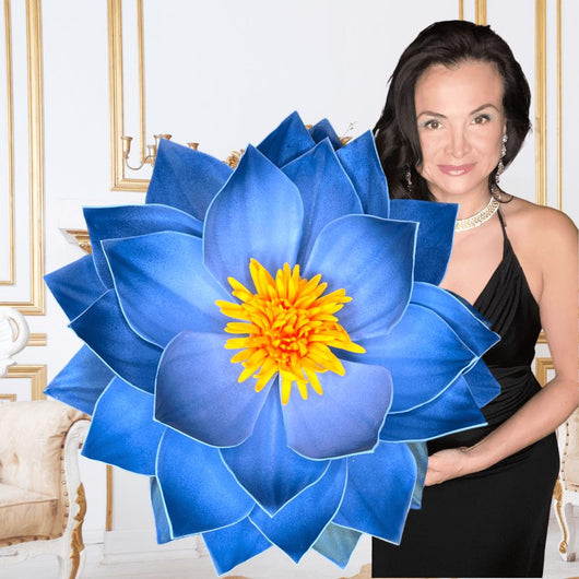 Giant Foam Water Lily Wall Decoration - Handcrafted Floral Art